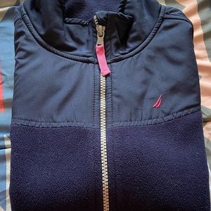 Navy fleece girls sweeter